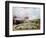 Views of the Chateau De Mousseaux and its Gardens-Jean-Francois Hue-Framed Premium Giclee Print