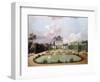 Views of the Chateau De Mousseaux and its Gardens-Jean-Francois Hue-Framed Premium Giclee Print