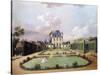 Views of the Chateau De Mousseaux and its Gardens-Jean-Francois Hue-Stretched Canvas