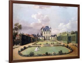 Views of the Chateau De Mousseaux and its Gardens-Jean-Francois Hue-Framed Giclee Print