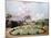 Views of the Chateau De Mousseaux and its Gardens-Jean-Francois Hue-Mounted Giclee Print