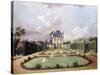 Views of the Chateau De Mousseaux and its Gardens-Jean-Francois Hue-Stretched Canvas