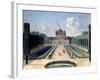 Views of the Chateau De Mousseaux and its Gardens-Jean-Francois Hue-Framed Giclee Print