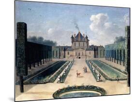 Views of the Chateau De Mousseaux and its Gardens-Jean-Francois Hue-Mounted Giclee Print