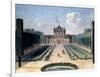 Views of the Chateau De Mousseaux and its Gardens-Jean-Francois Hue-Framed Giclee Print