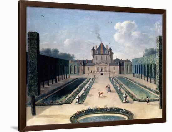 Views of the Chateau De Mousseaux and its Gardens-Jean-Francois Hue-Framed Giclee Print