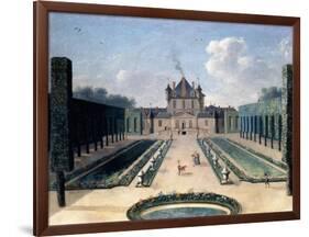 Views of the Chateau De Mousseaux and its Gardens-Jean-Francois Hue-Framed Giclee Print