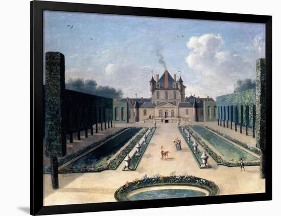 Views of the Chateau De Mousseaux and its Gardens-Jean-Francois Hue-Framed Giclee Print