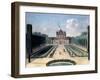 Views of the Chateau De Mousseaux and its Gardens-Jean-Francois Hue-Framed Giclee Print