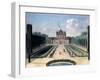 Views of the Chateau De Mousseaux and its Gardens-Jean-Francois Hue-Framed Giclee Print