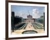 Views of the Chateau De Mousseaux and its Gardens-Jean-Francois Hue-Framed Giclee Print