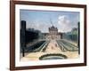 Views of the Chateau De Mousseaux and its Gardens-Jean-Francois Hue-Framed Giclee Print