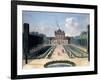 Views of the Chateau De Mousseaux and its Gardens-Jean-Francois Hue-Framed Giclee Print