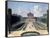 Views of the Chateau De Mousseaux and its Gardens-Jean-Francois Hue-Framed Stretched Canvas