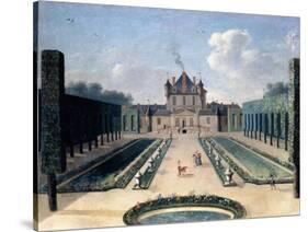 Views of the Chateau De Mousseaux and its Gardens-Jean-Francois Hue-Stretched Canvas