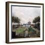 Views of the Chateau De Mousseaux and its Gardens-Jean-Francois Hue-Framed Giclee Print