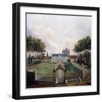 Views of the Chateau De Mousseaux and its Gardens-Jean-Francois Hue-Framed Giclee Print