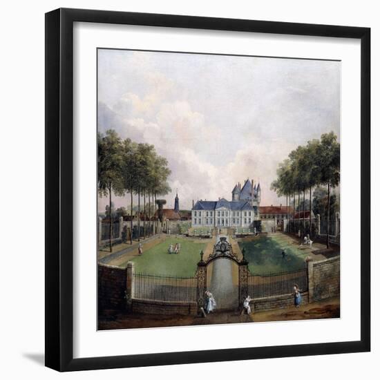 Views of the Chateau De Mousseaux and its Gardens-Jean-Francois Hue-Framed Giclee Print