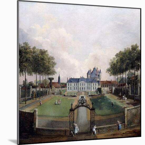 Views of the Chateau De Mousseaux and its Gardens-Jean-Francois Hue-Mounted Giclee Print