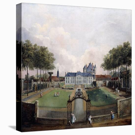 Views of the Chateau De Mousseaux and its Gardens-Jean-Francois Hue-Stretched Canvas