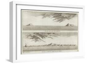 Views of the Mariana Islands and the Coast of Northwestern Saipan-null-Framed Giclee Print