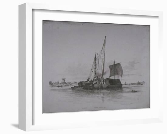 Views of the River Thames, 1829-Edward William Cooke-Framed Giclee Print
