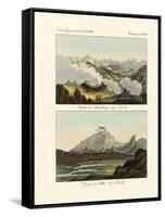 Views of the Sulphur Mountains in Iceland-null-Framed Stretched Canvas