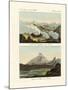 Views of the Sulphur Mountains in Iceland-null-Mounted Giclee Print