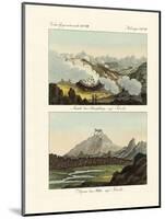 Views of the Sulphur Mountains in Iceland-null-Mounted Giclee Print