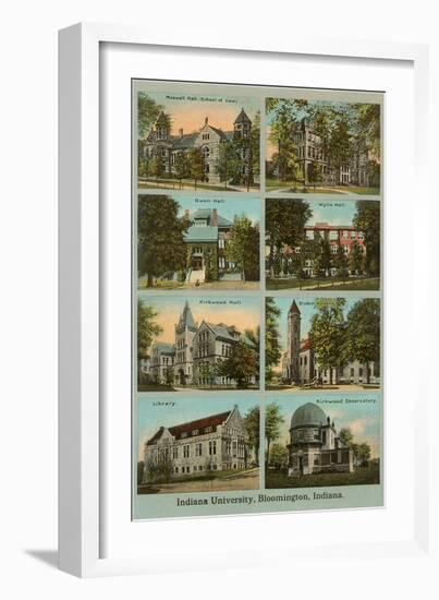 Views of the University, Bloomington, Indiana-null-Framed Art Print