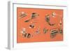 Views of Typewriter Parts-Found Image Press-Framed Giclee Print