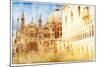 Views of Venice in Vintage Style-Timofeeva Maria-Mounted Art Print