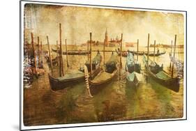 Views of Venice in Vintage Style-Timofeeva Maria-Mounted Art Print