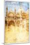 Views of Venice in Vintage Style-Timofeeva Maria-Mounted Art Print