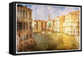 Views of Venice in Vintage Style-Timofeeva Maria-Framed Stretched Canvas