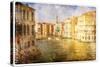 Views of Venice in Vintage Style-Timofeeva Maria-Stretched Canvas