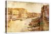 Views of Venice in Vintage Style-Timofeeva Maria-Stretched Canvas