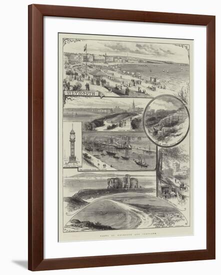 Views of Weymouth and Portland-null-Framed Giclee Print