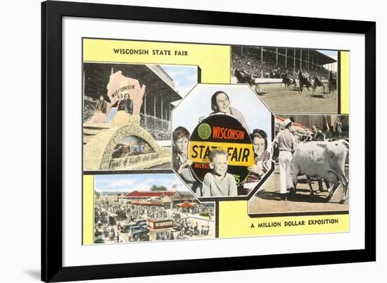 Views of Wisconsin State Fair-null-Framed Premium Giclee Print