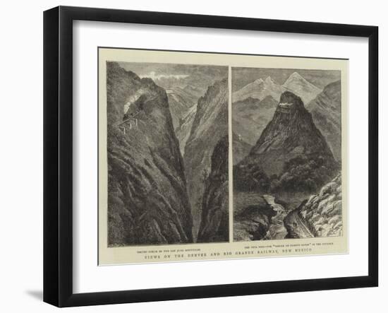 Views on the Denver and Rio Grande Railway, New Mexico-William Henry James Boot-Framed Giclee Print