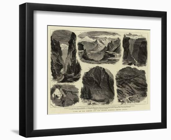 Views on the Denver and Rio Grande Railway, United States-null-Framed Premium Giclee Print