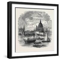 Views on the Embankment, London, 1870, UK-null-Framed Giclee Print