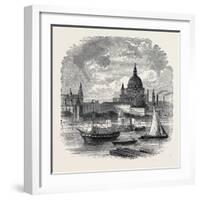 Views on the Embankment, London, 1870, UK-null-Framed Giclee Print