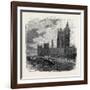 Views on the Embankment, Westminster, London, 1870, UK-null-Framed Giclee Print