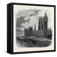 Views on the Embankment, Westminster, London, 1870, UK-null-Framed Stretched Canvas