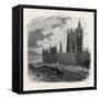 Views on the Embankment, Westminster, London, 1870, UK-null-Framed Stretched Canvas