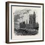 Views on the Embankment, Westminster, London, 1870, UK-null-Framed Giclee Print