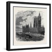 Views on the Embankment, Westminster, London, 1870, UK-null-Framed Giclee Print