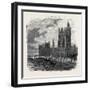 Views on the Embankment, Westminster, London, 1870, UK-null-Framed Giclee Print