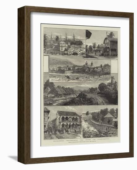 Views on the Route of the Panama Canal-Johann Nepomuk Schonberg-Framed Giclee Print